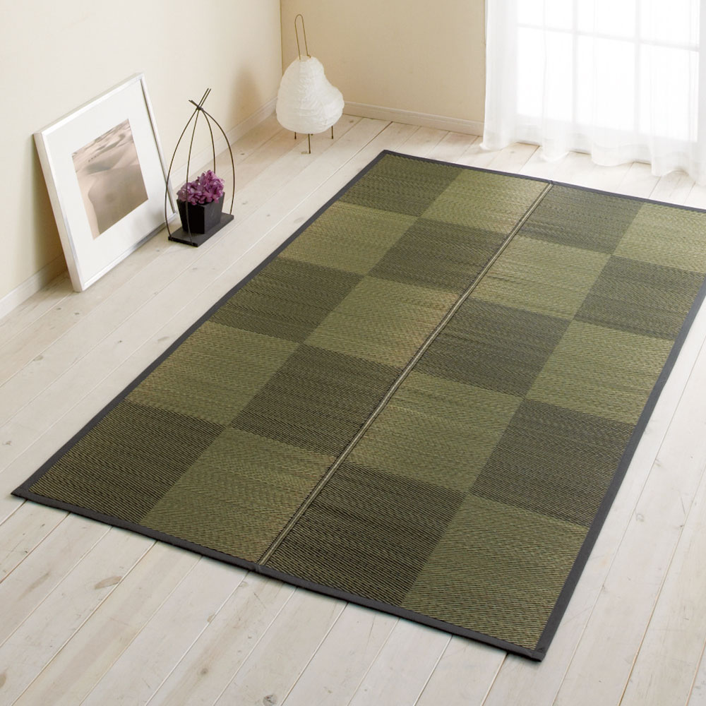 ≪裏付き約5mm 約140×200cm≫ い草ラグ〈ノア〉 カーペット ラグ マット 562834