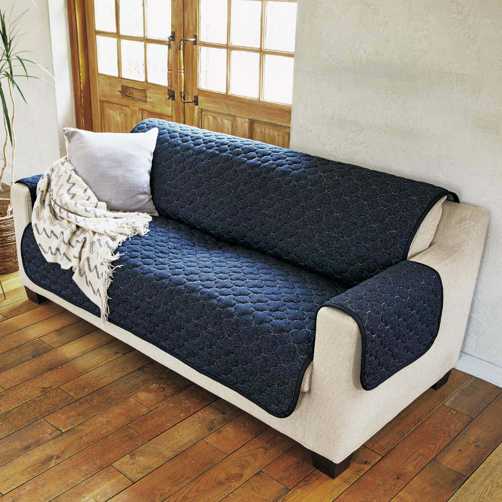 ≪3人掛 座面幅約150cm≫メランジソファカバー アーム付き 人掛けソファーカバー ソファーカバー 563004