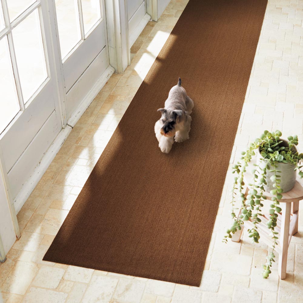 ≪約幅60×長さ600cm≫ カテキン消臭はっ水置くだけロングマット カーペット ラグ マット 563253