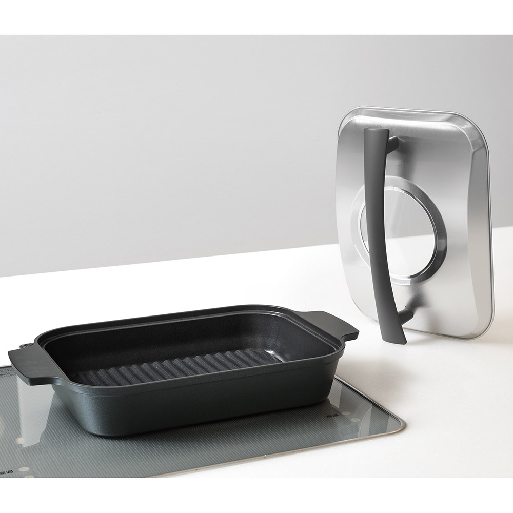 レイエ 魚が美味しく焼ける! IHでもガスでも使えるスチームクッカー グリルパン 鍋 フライパン 580501