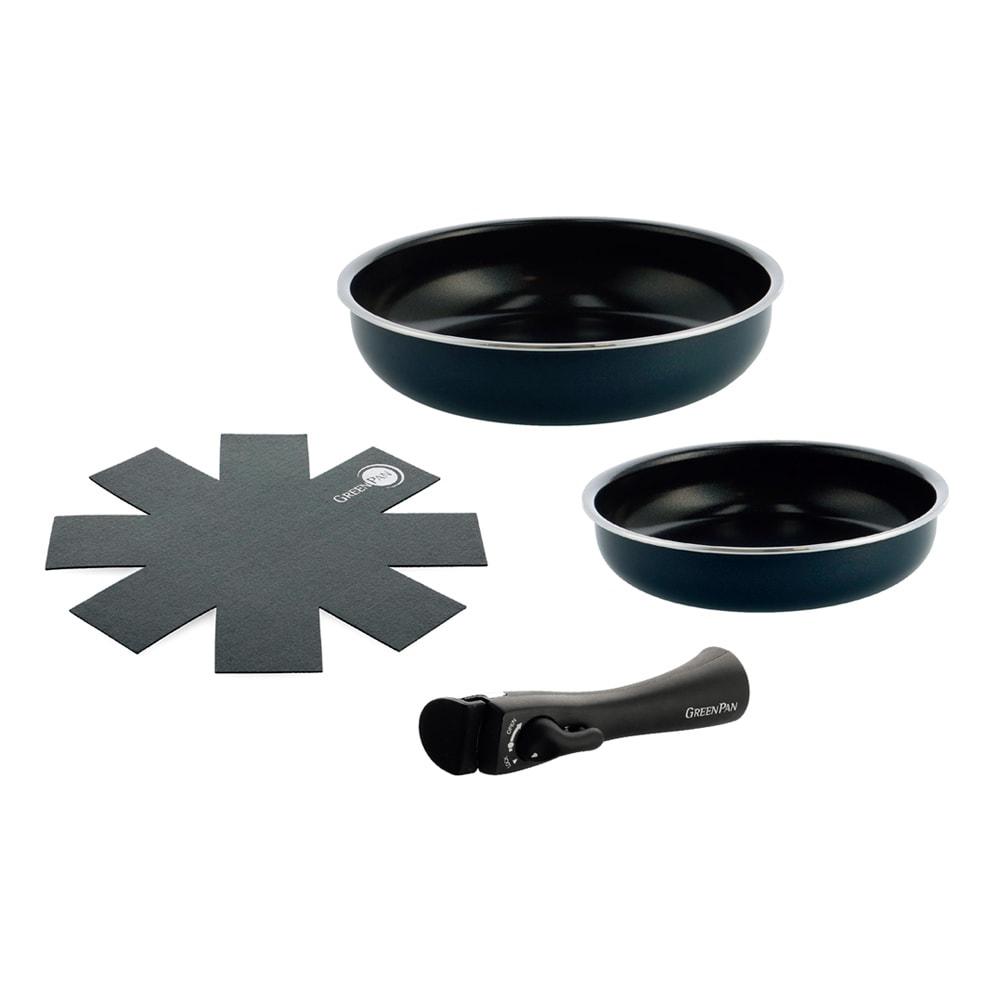 グリーンパンクリックシェフ 4点セット フライパン 鍋 580602