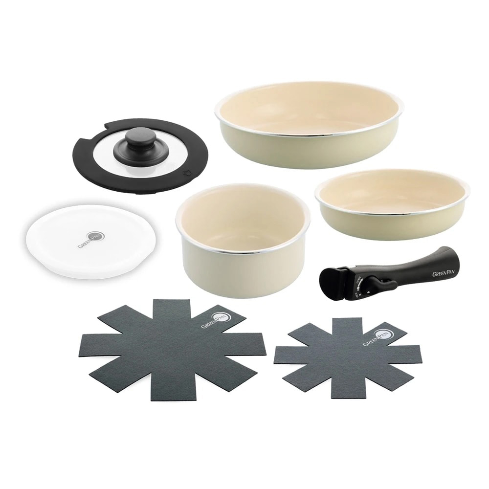 グリーンパンクリックシェフ 8点セット フライパン 鍋 580603