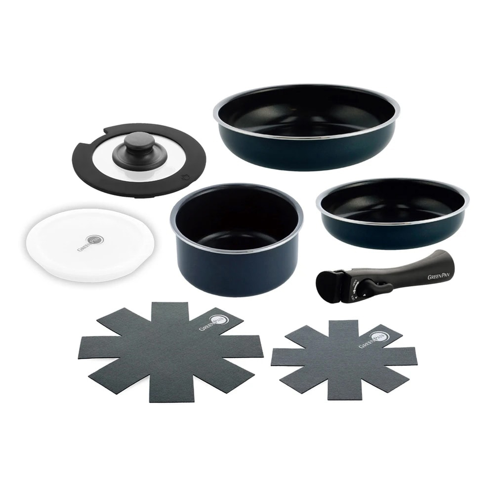 グリーンパンクリックシェフ 8点セット フライパン 鍋 580603