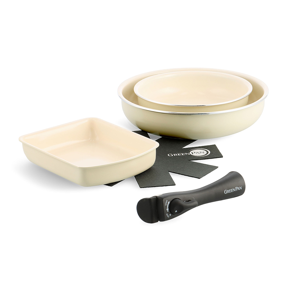 GREEN PAN/グリーンパン クリックシェフ 5点セット フライパン 鍋 580650