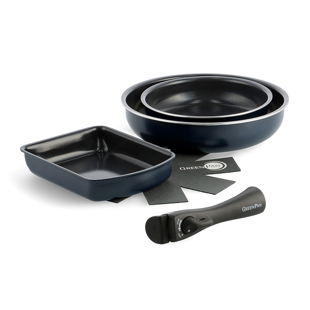 GREEN PAN/グリーンパン クリックシェフ 5点セット フライパン 鍋 580650