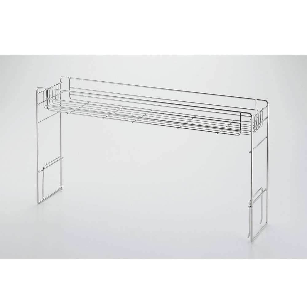 シンクに渡せる水切りシリーズ対応 オールステンレス製 サポートラック2段パーツ 水切りかご ラック シンク周り用品 580966