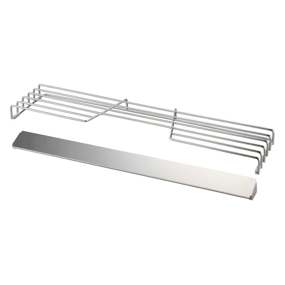 ≪コンロ幅75cm用≫ 極太ワイヤーの頑丈コンロ奥ラック 排気口カバー付き コンロ周り収納 キッチン用品収納 581009