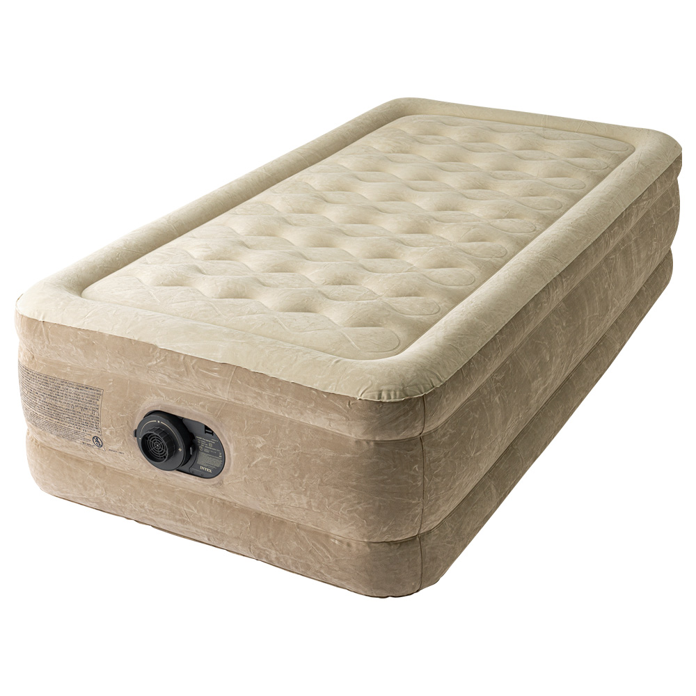 【INTEX/インテックス】ウルトラプラッシュ 電動エアーベッド(シングル) ピロー付き 季節家電 生活家電 582204