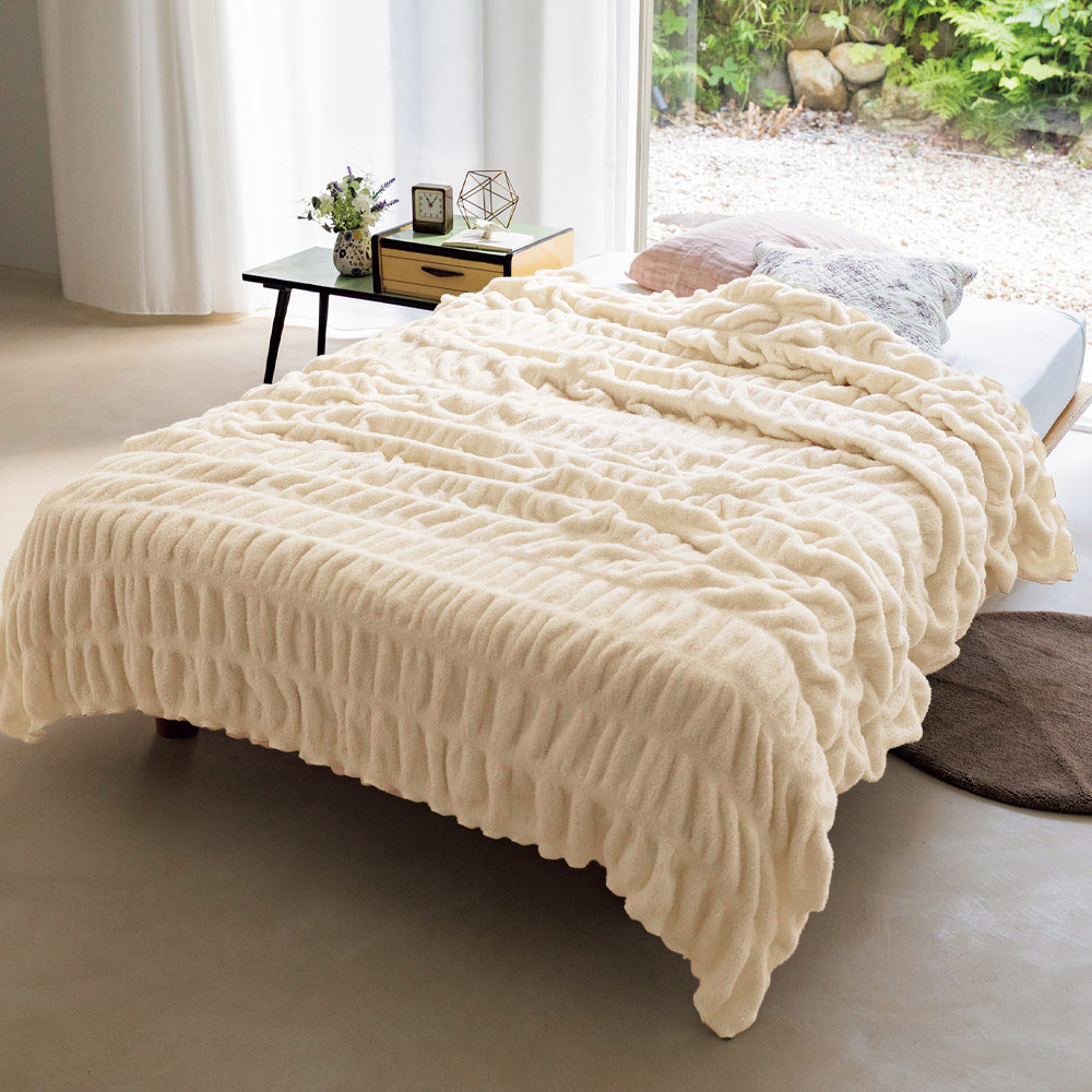 ≪セミダブル≫軽くて暖かい くしゅふわ ハグウォーム掛け毛布 掛け毛布 ブランケット 毛布 583203