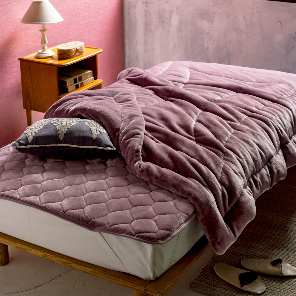 ≪セミダブル≫【ディノス限定販売】ヒートループRプレミアムプラス お得な掛け+敷きセット 敷きパッド ベッドパッド 583902