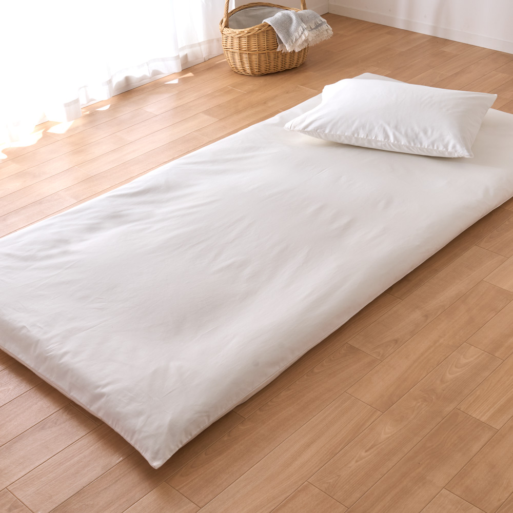 綿100%生地のダニゼロックシーツ&カバー 敷布団カバー シングルロング 敷布団カバー 布団シーツ 布団カバー シーツ 584012