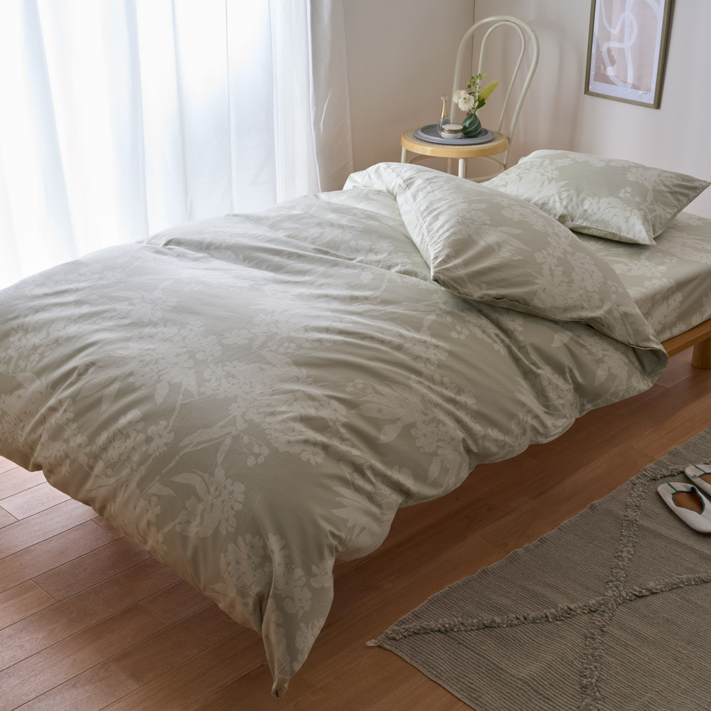 ≪ダブル≫綿100%生地のダニゼロックシーツ&カバー ベッドシーツ ベッドシーツ ボックスシーツ 布団カバー シーツ 584014