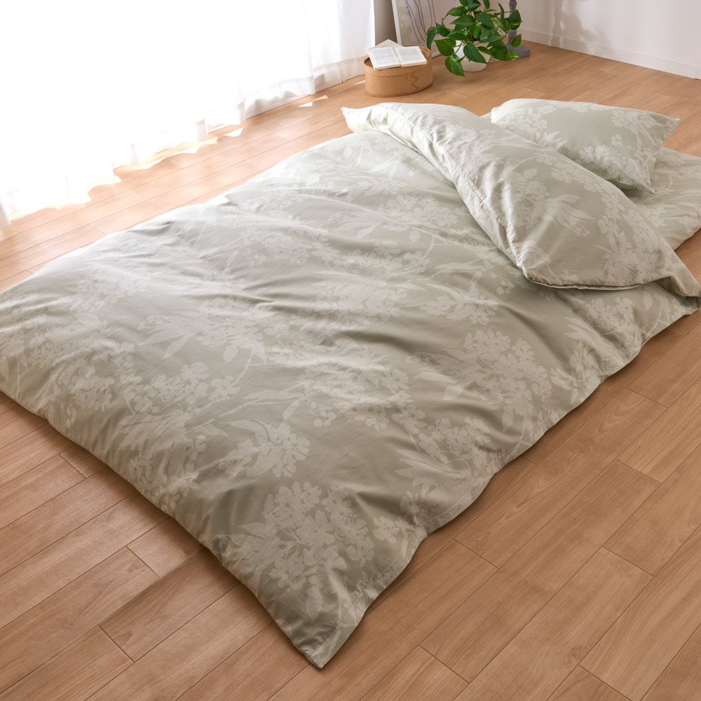 綿100%生地のダニゼロックシーツ&カバー お得な敷布団用シングル3点セット 布団カバーセット 布団カバー シーツ 584015