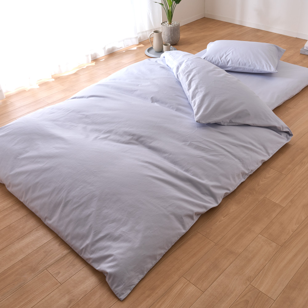 綿100%生地のダニゼロックシーツ&カバー お得な敷布団用シングル3点セット 布団カバーセット 布団カバー シーツ 584015