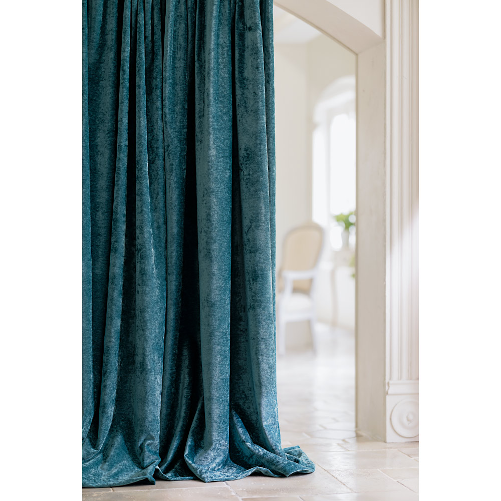 ≪幅100cm×丈178cm(2枚組)≫ 2枚重ねベルベット調カーテン ドレープカーテン カーテン 584305