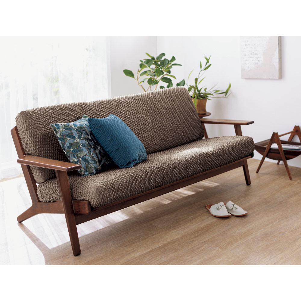 ≪1-1.5人用(幅約40-80cm)≫ イタリア製カバー〈エレガンテ〉座面・背もたれ兼用カバー(1枚) 人掛けソファーカバー ソファーカバー 584708