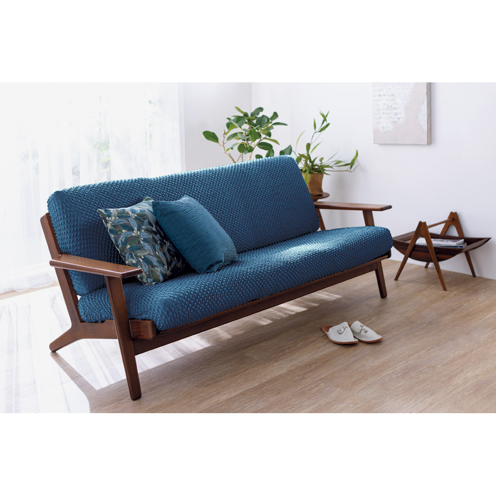 ≪3人用(幅約125-180cm)≫ イタリア製カバー〈エレガンテ〉座面・背もたれ兼用カバー(1枚) 人掛けソファーカバー ソファーカバー 584710