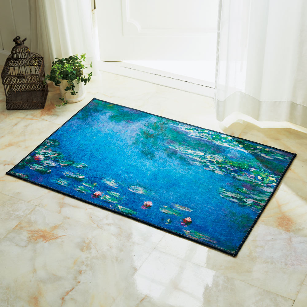 ≪約50×80cm≫ 世界の名画モチーフプリントマット 玄関マット カーペット ラグ マット 585101