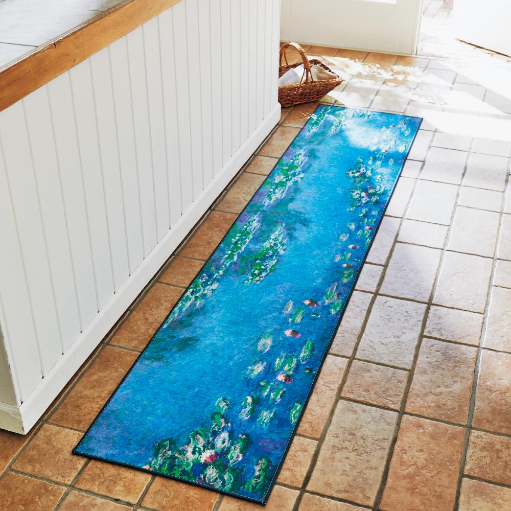 ≪約70×120cm≫ 世界の名画モチーフプリントマット 玄関マット カーペット ラグ マット 585103