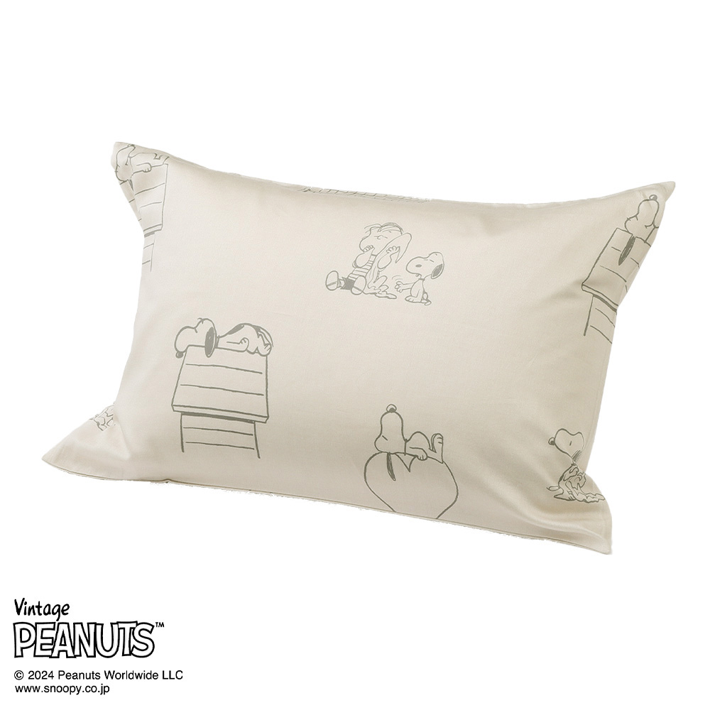 スヌーピー MORE SLEEP PEANUTS カバーリングシリーズ ピローケース ピーナッツ スヌーピー キャラクターグッズ 590780