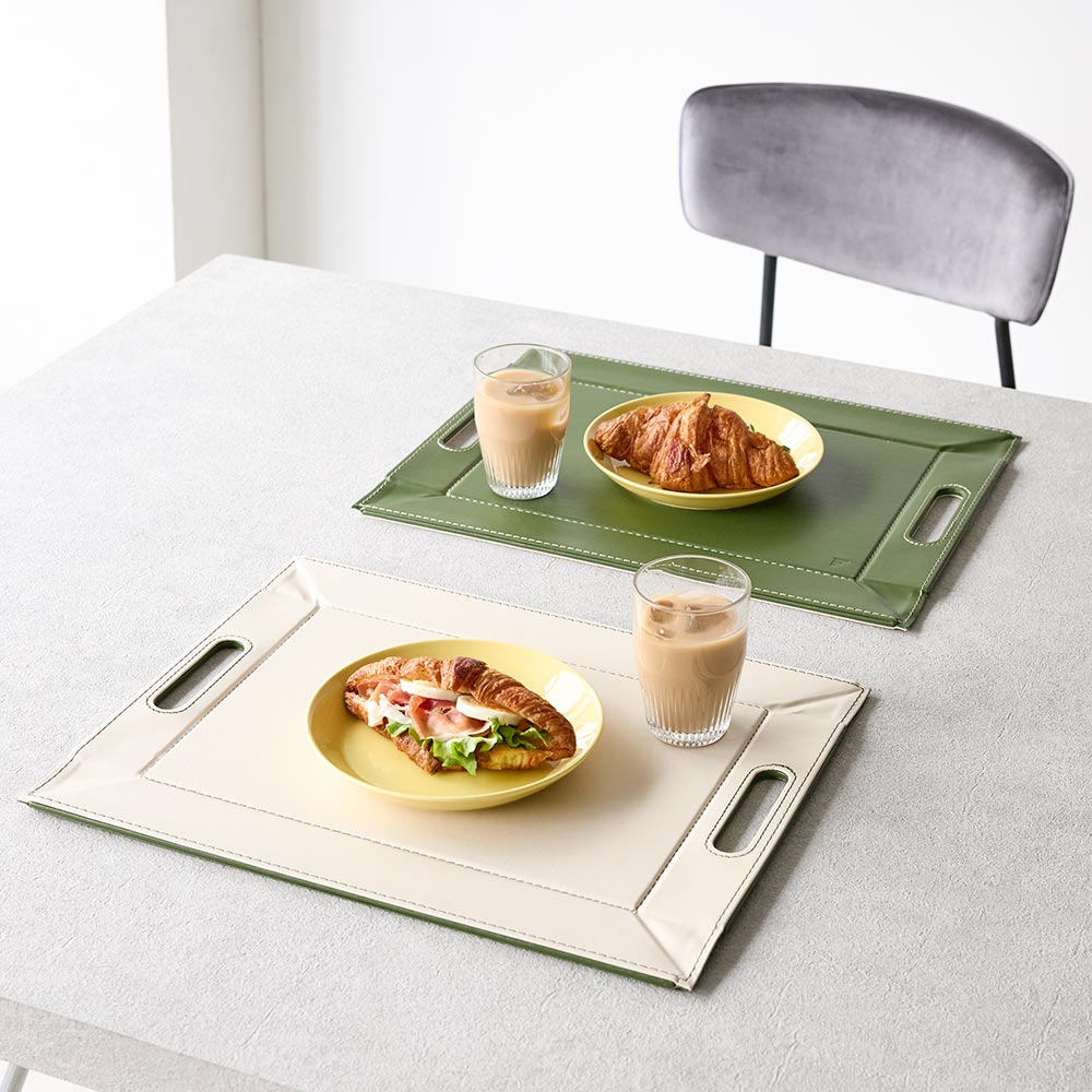 ランチョンマットになるトレー(リバーシブル) 小 2枚組 テーブルクロス ランチョンマット 580807