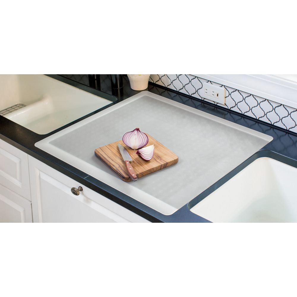 ≪65×60cm≫キッチン用半透明保護マット(裏面:吸盤仕様タイプ) キッチンツール 581102