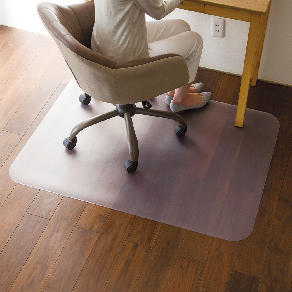 ≪120×135cm≫ アキレス 透明チェアマット フロアマット マット カーペット ラグ 58217B