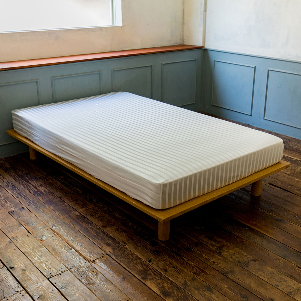 ≪クイーン≫ 洗えるオールシルクサテン織りシリーズ ボックスシーツ ホワイト ベッドシーツ ボックスシーツ 布団カバー シーツ 583618