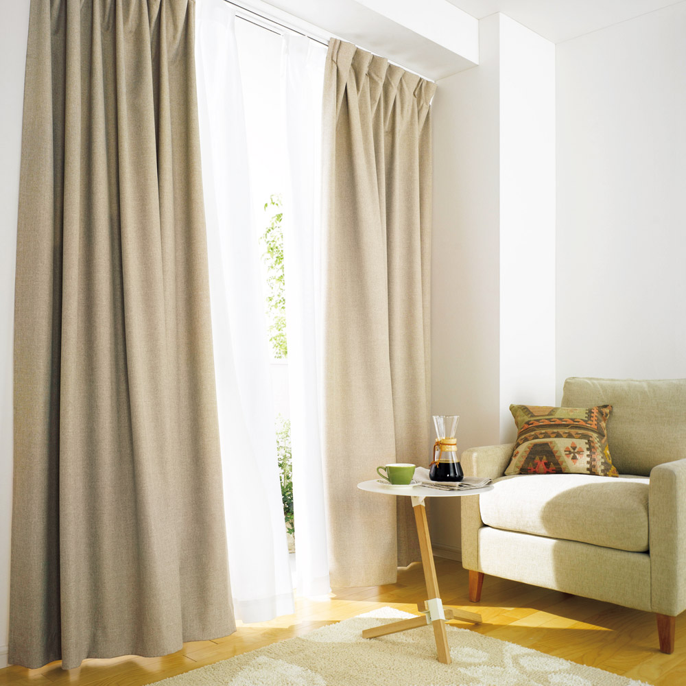 ≪幅100cm×丈150cm(2枚組)≫ 1級遮光・省エネ遮熱カーテン 断熱カーテン 遮熱カーテン カーテン 584323