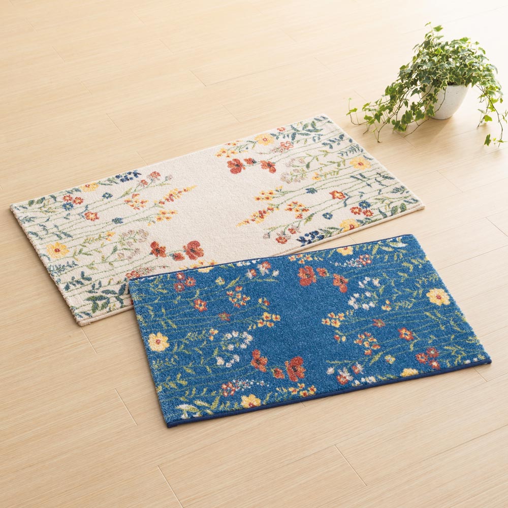 ルル メリー 花柄フリンジマット ルル メリー 花柄フリンジマット ルル メリー 花柄フリンジ