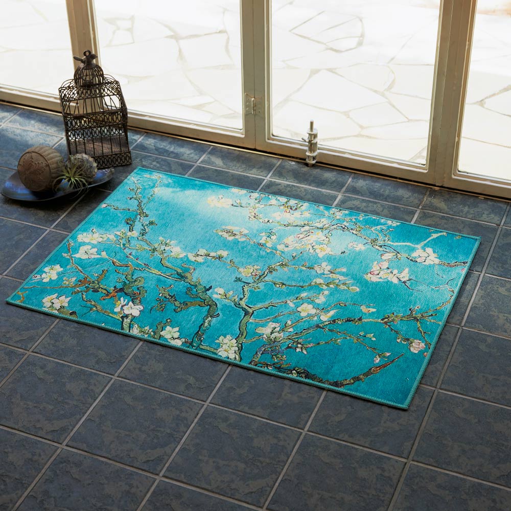 ≪約50×80cm≫ 世界の名画モチーフプリントマット 玄関マット カーペット ラグ マット 585101
