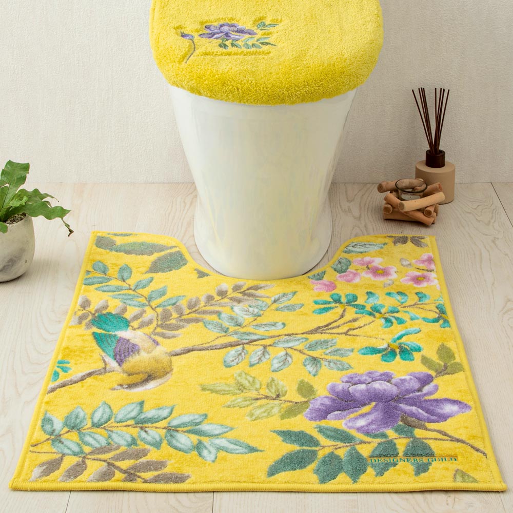 ≪大判マット約63×80cm≫ デザイナーズ・ギルド〈ポーセリン〉トイレマット単品 トイレ用品 585220