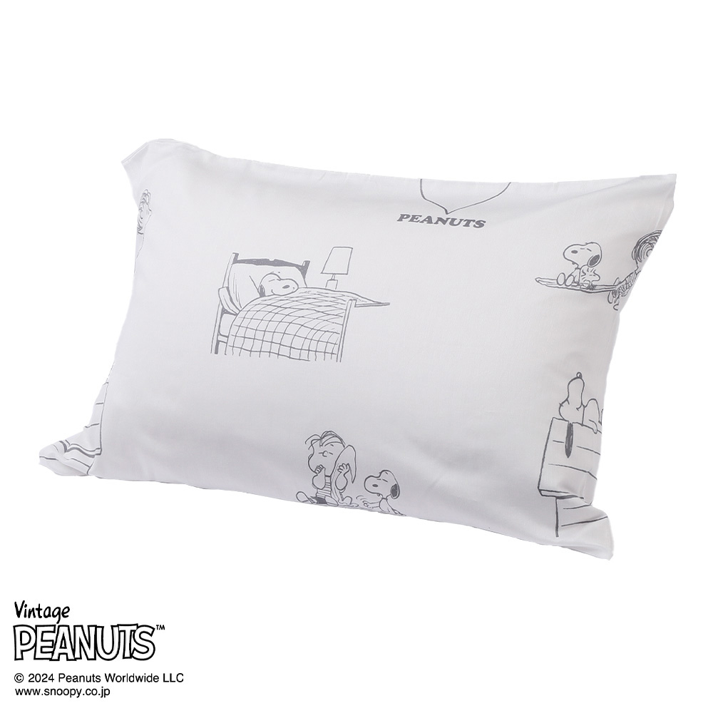 スヌーピー MORE SLEEP PEANUTS カバーリングシリーズ ピローケース ピーナッツ スヌーピー キャラクターグッズ 590780
