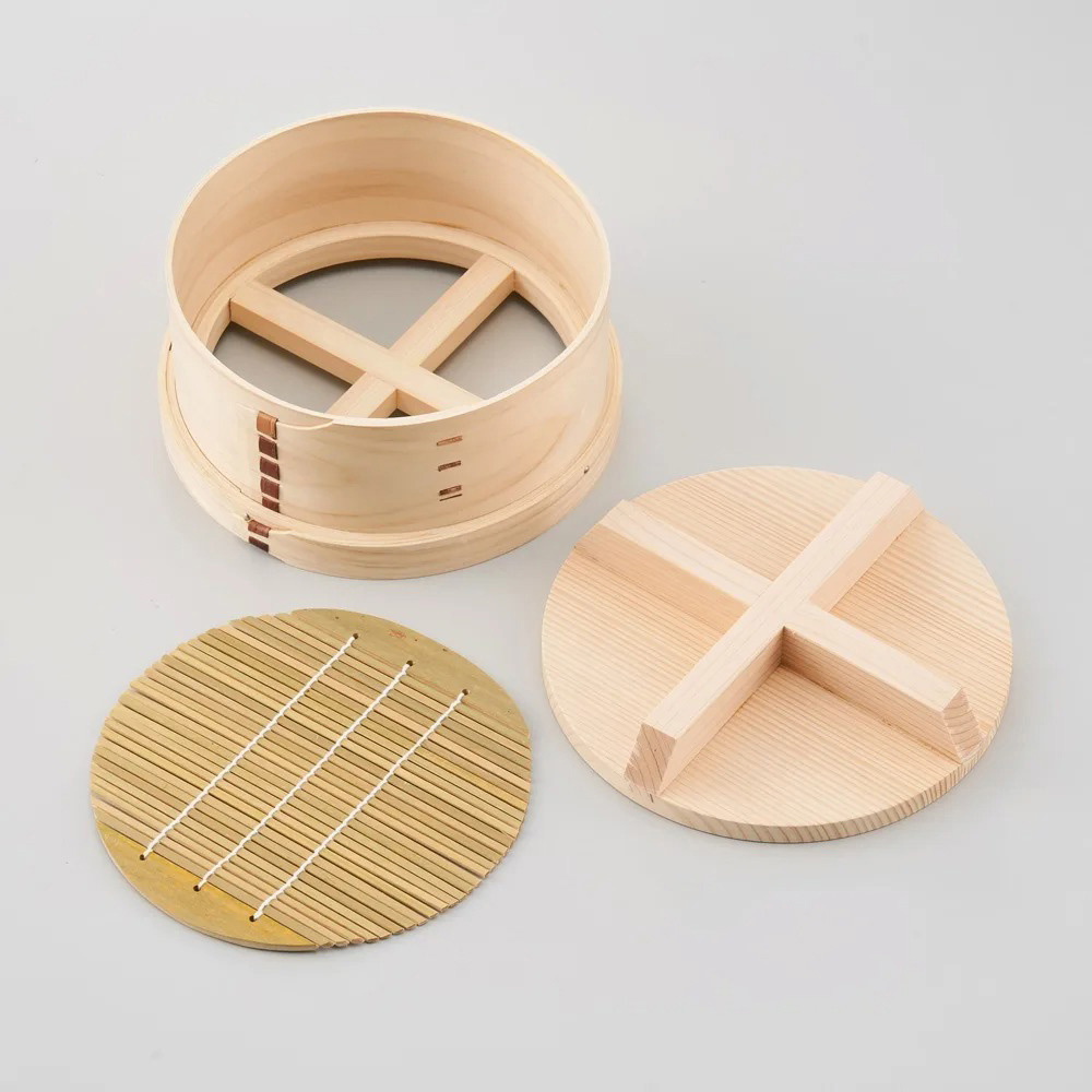 ≪直径21cm≫ にちにち道具 国産ヒノキのふた付き「和せいろ」 キッチンツール 620302