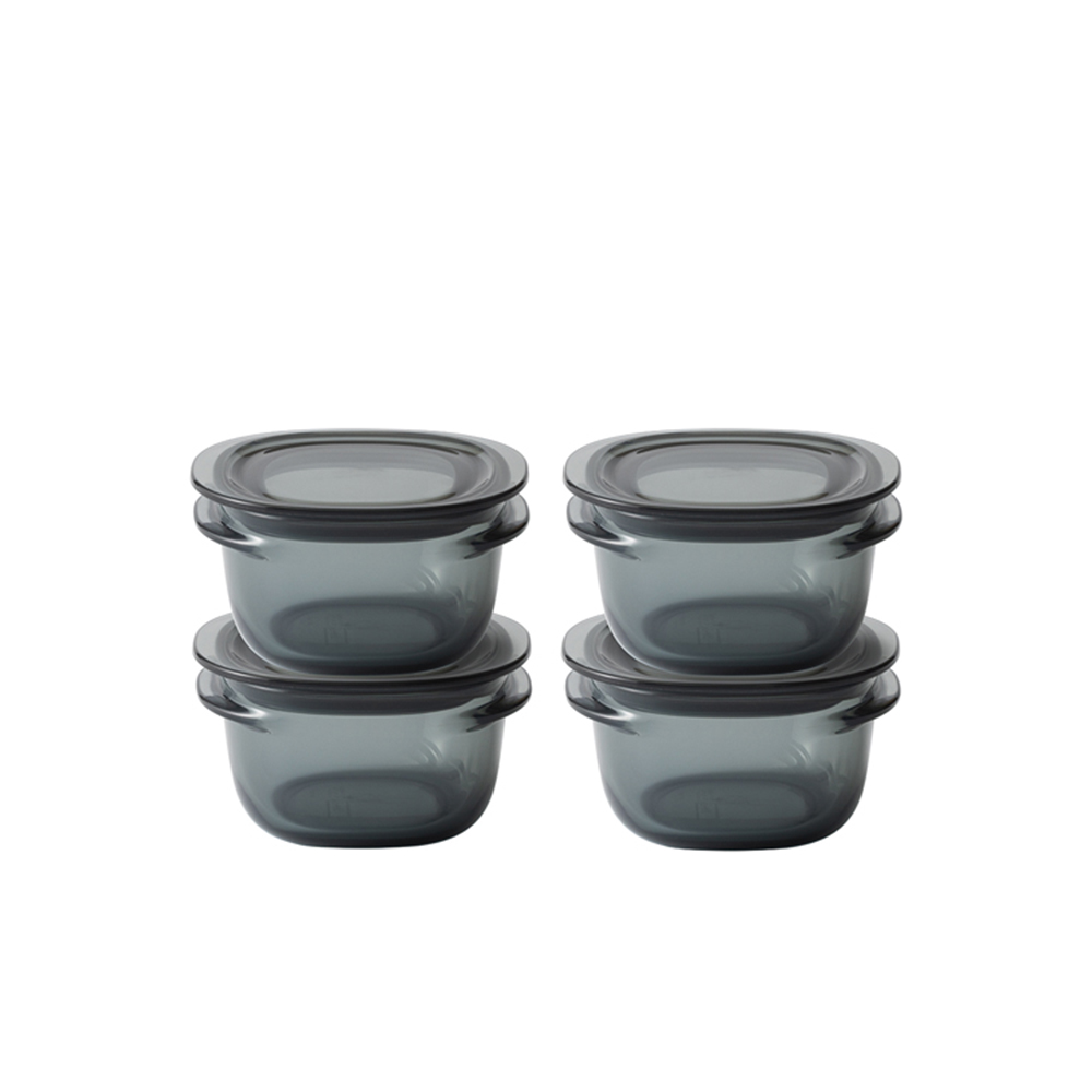 ≪S4個組≫ 汚れが落ちやすい！ ガラスみたいな保存容器 2個組 キャニスター 食品保存容器 保存容器 オイル 620606