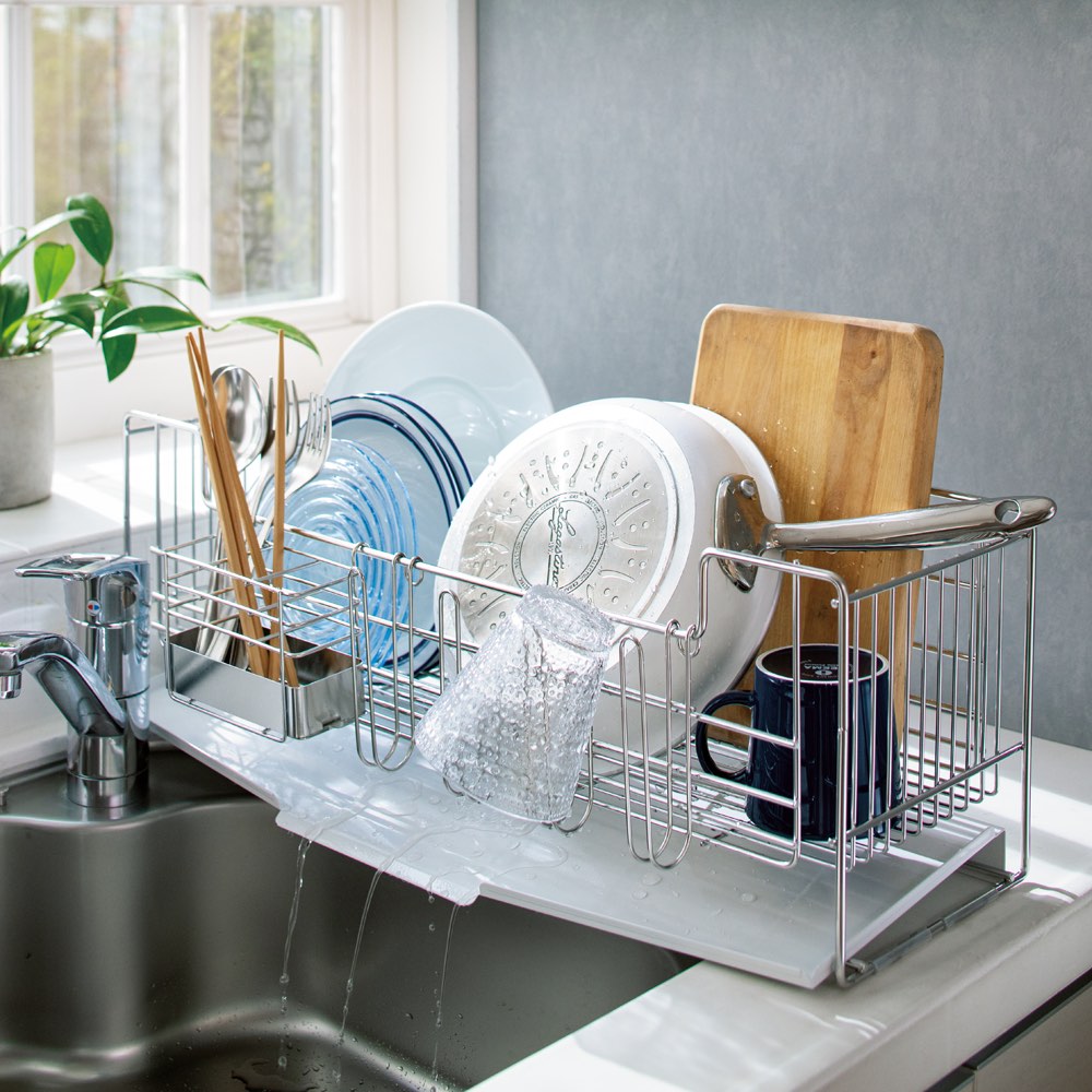 ≪ワイドサイズ≫ フッ素加工トレー単品 水切りかご ラック シンク周り用品 621015