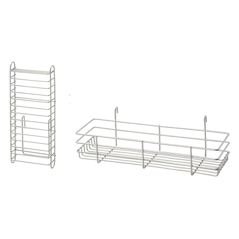 シンクに渡せる水切りシリーズ対応 ツール置き&包丁差しセット 水切りかご ラック シンク周り用品 621016