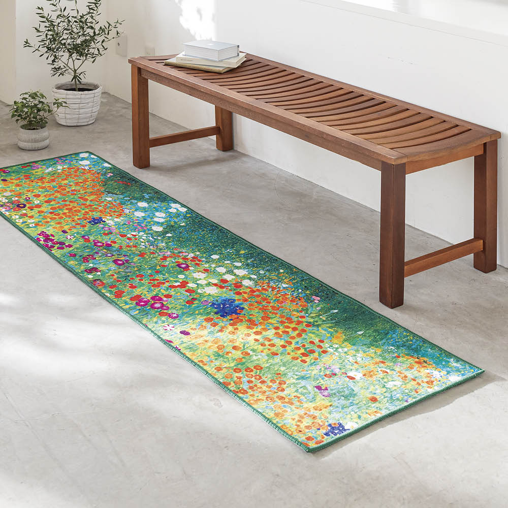 ≪約50×240cm≫ 世界の名画モチーフプリントロングマット キッチンマット カーペット ラグ マット 626056