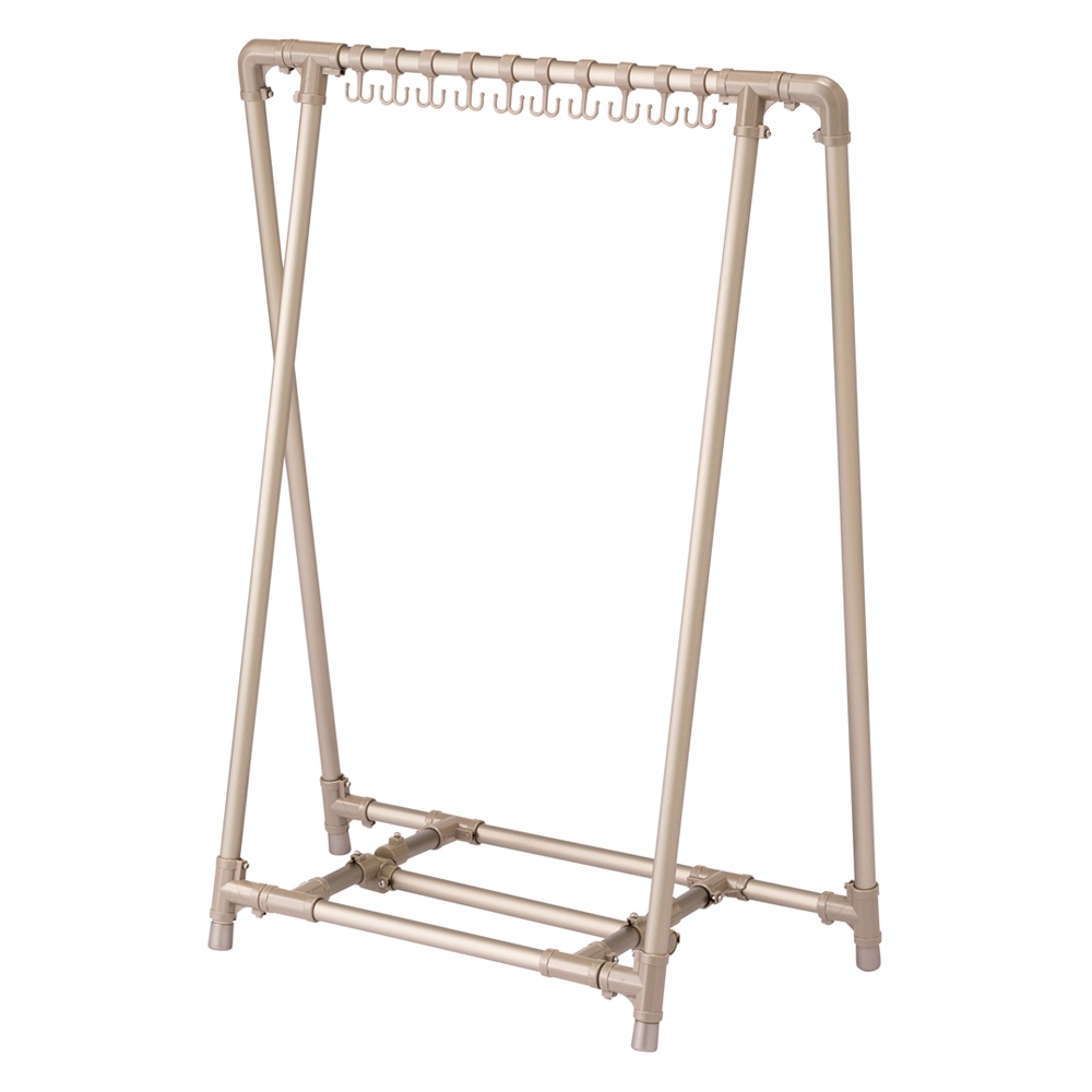 ベランダ奥行きを広々使える Ａ型物干し コンパクトタイプ 洗濯物干し台 洗濯用品 物干し 646209