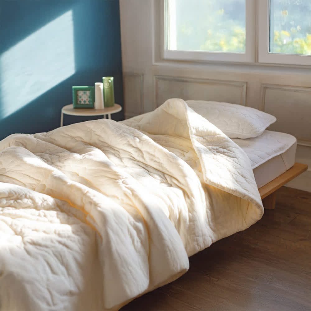 パシーマ（R）のお布団 シングルロング 日本製 ガーゼ 洗える サラサラ 暖かい 布団カバー おしゃれ 春 夏 秋 冬 肌掛け布団 ダウンケット 646404