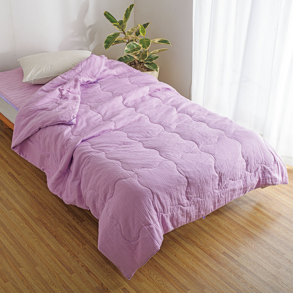 シルク真綿を和ざらしガーゼで包んだ麗しの肌掛け布団 シングルロング 肌掛け布団 ダウンケット 646601