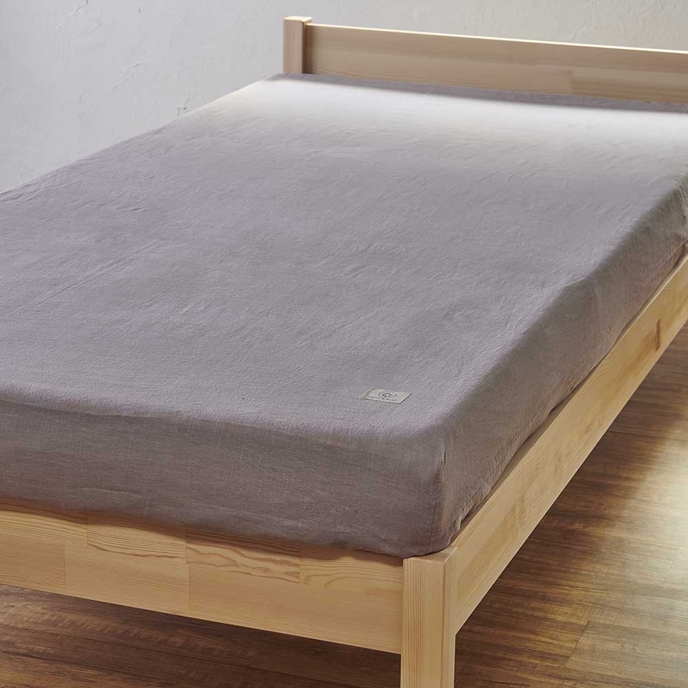 ≪シングル≫ LINEN & BASIC リネン100％カバーリング ボックスシーツ ボックスシーツ ベッドシーツ 布団カバー シーツ 646706
