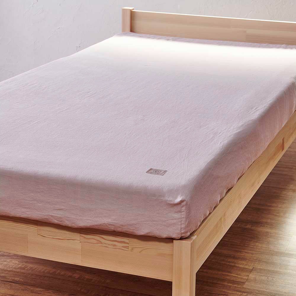 ≪ダブル≫ LINEN & BASIC リネン100％カバーリング ボックスシーツ ボックスシーツ ベッドシーツ 布団カバー シーツ 646708