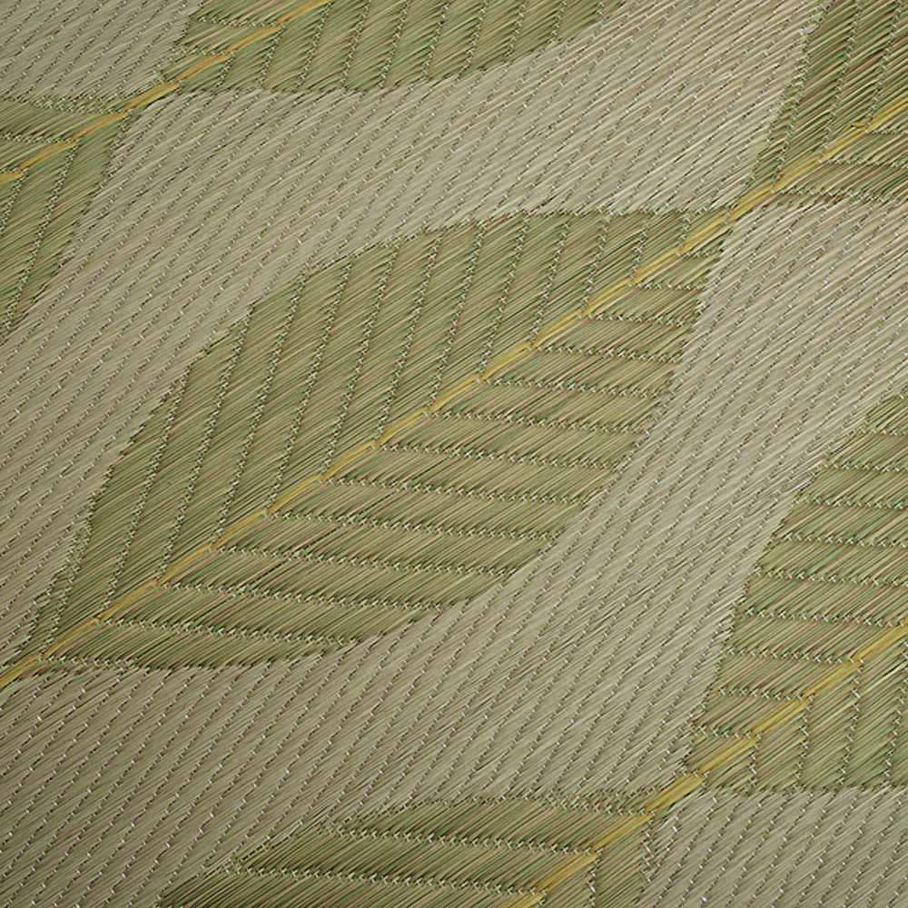 〈リーブス〉い草円形シートクッション（チェアマット） 同色2枚セット 椅子 カバー類 647529