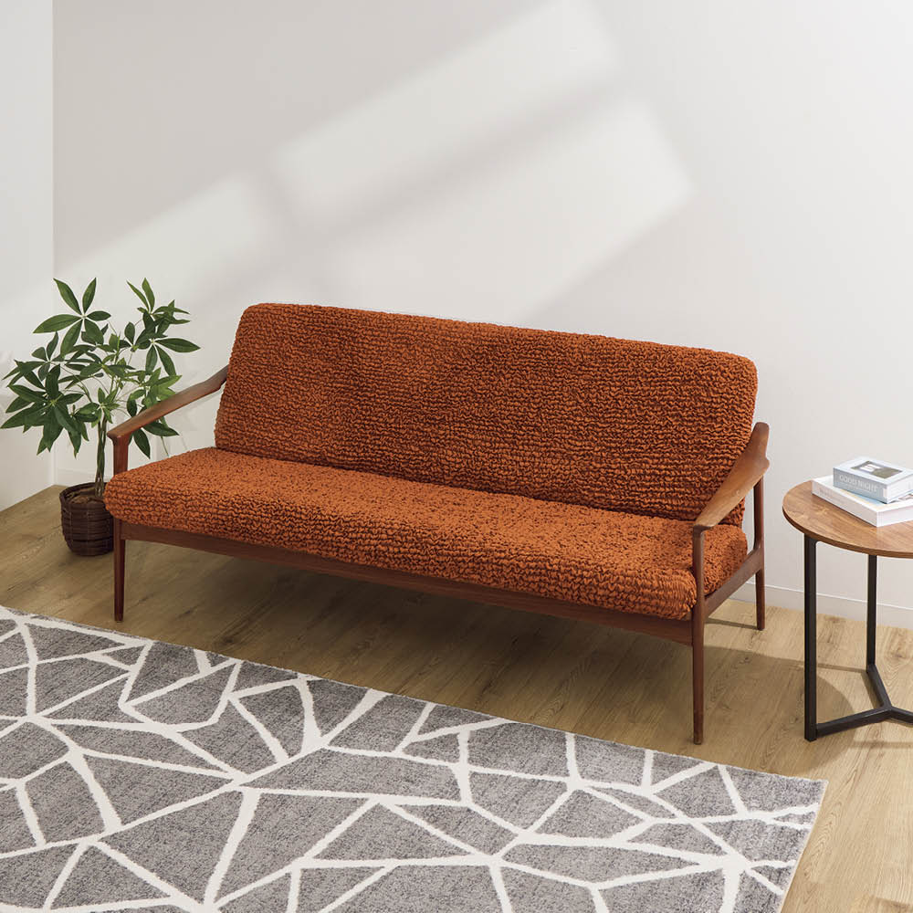 ≪2人用≫ イタリア製ソファカバー〈ブックレエクストラ〉座面・背もたれ兼用カバー(2枚組) 人掛けソファーカバー ソファーカバー 647112