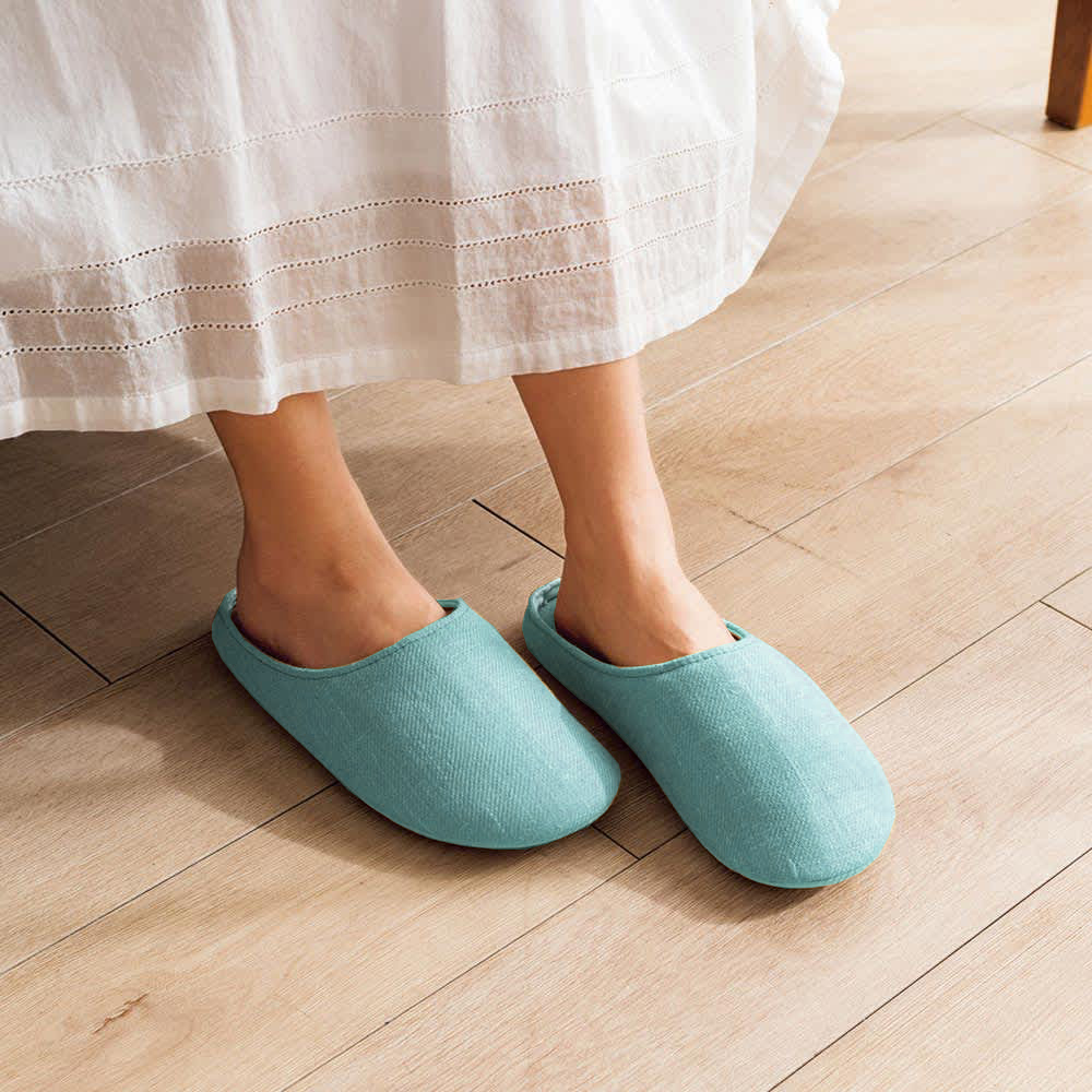 LINEN & BASIC リネン スリッパ 1足 夏用 スリッパ ルームシューズ タオル 650517