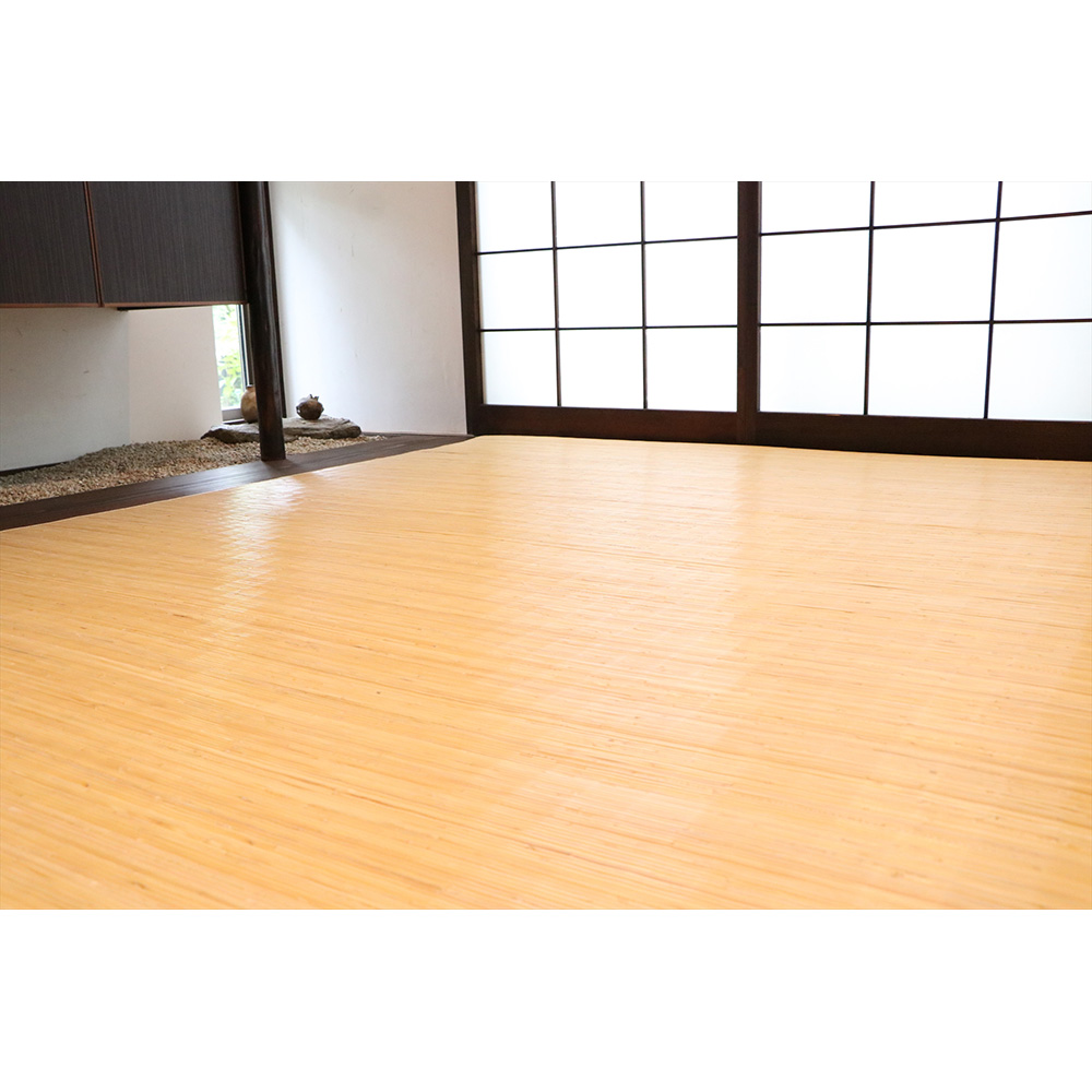 ≪江戸間6畳 約261×352cm≫ 39穴の籐カーペット カーペット ラグ マット 654548