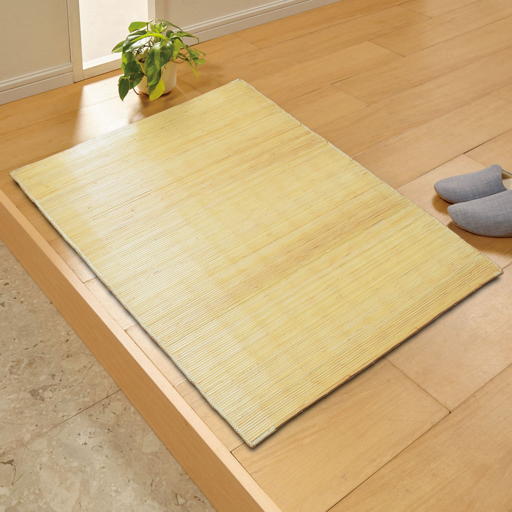 ≪約50×80cm≫ 39穴の籐マット 玄関マット カーペット ラグ マット 654550
