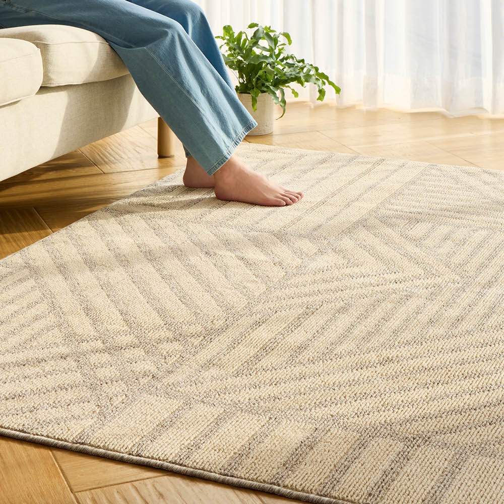 ≪約190×240cm≫ パウダーコットンラグ ラグ 絨毯 カーペット マット 654709