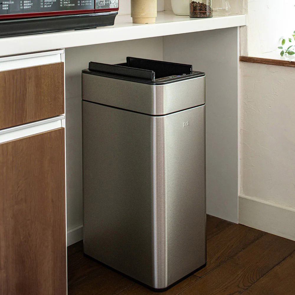 ≪50L≫ EKO/イーケーオー 自動で開閉センサー式ダストボックス観音開き キッチン 分別 ダストボックス 681011